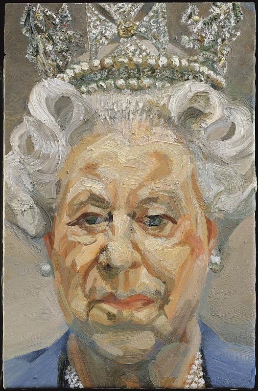 Retrato de la Reina Isabel II, por Lucien Freud