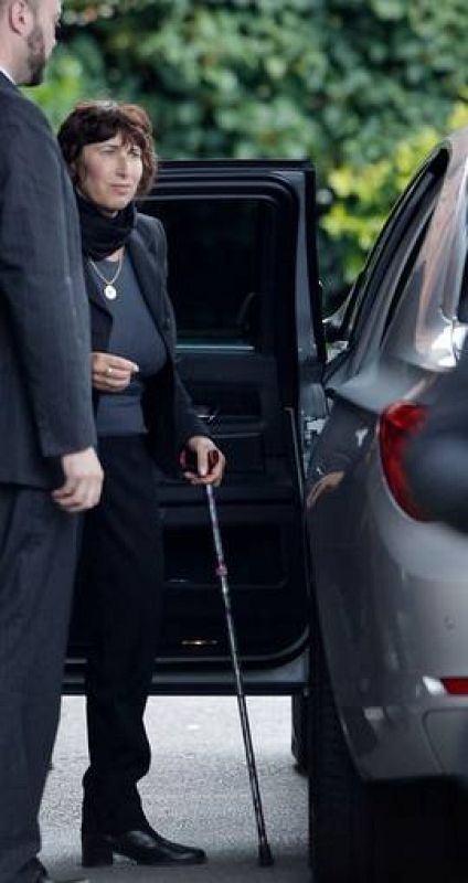 Janis, madre de Amy Winehouse, en el funeral
