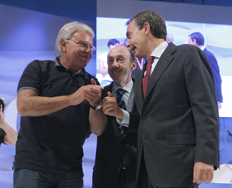 Los dos presidentes socialistas apoyando al candidato del PSOE para el 20N