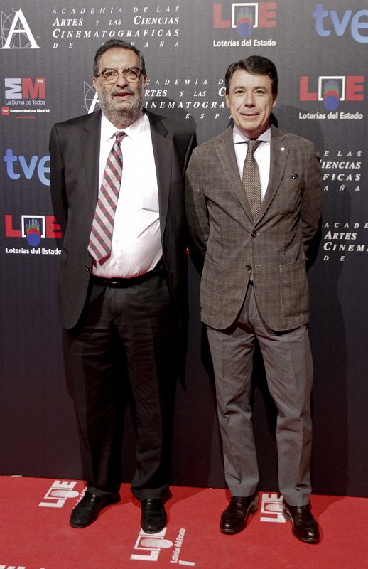 Gozález Macho e Ignacio González, en la fiesta de nominados a los Goya.