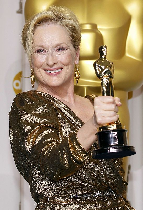 Meryl Streep en la gala de los Oscar 2012