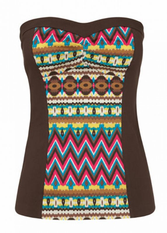 Top Escote Corazón Estampado Navajo. Suiteblanco (19,99 EUR)