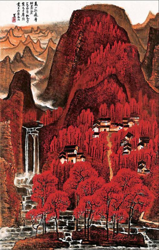 'Montañas en rojo' de Li Keran, vendido por 40,4 millones de dólares