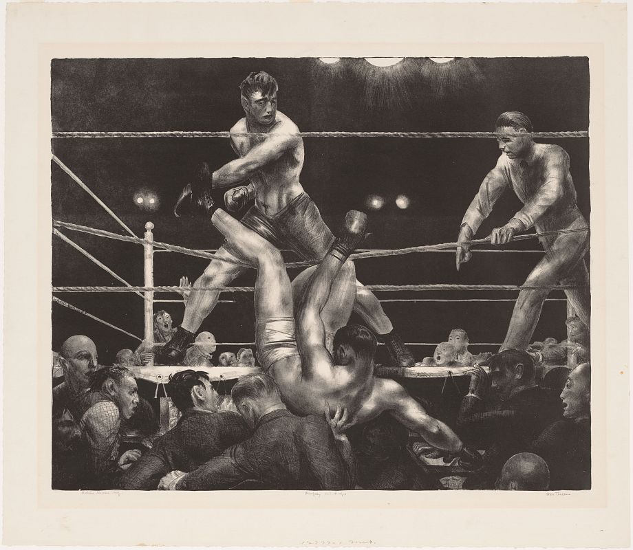 'Dempsey y Firpo' (1923-24). George Bellows.