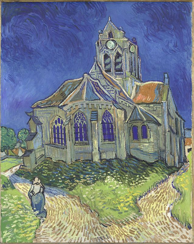 "La iglesia de Auvers-sur-Oise", 1890. Paris, musée d¿Orsay