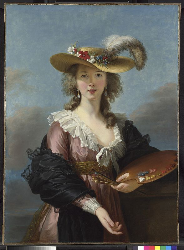 Elisabeth Louise Vigée Le Brun. Autorretrato con sombrero de paja