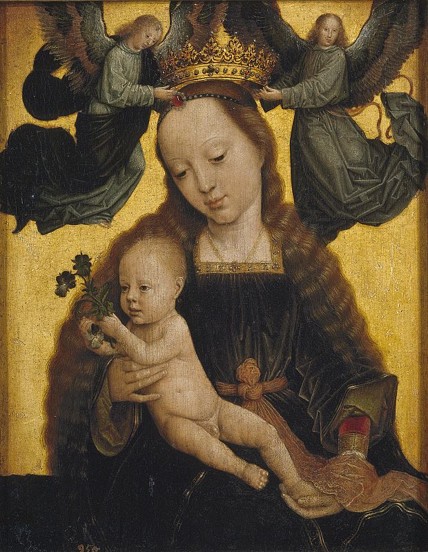 Gérard David, "La Virgen con el Niño y ángeles" (1520)