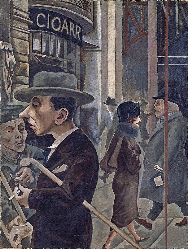 George Grosz "Escena callejera" (1925)
