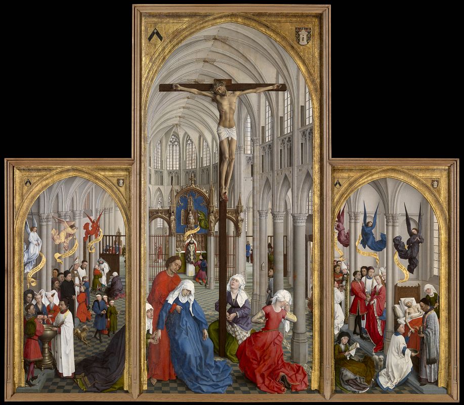 Rogier van der Weyden, "Tríptico de los Siete Sacramentos" (1450)