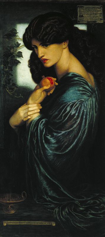 Imagen de la obra 'Prosperine' ( 1874) de Dante Gabriel Rossetti