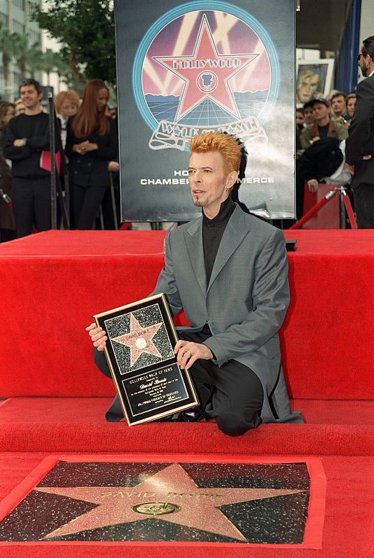 Bowie y su estrella en el Paseo de la Fama