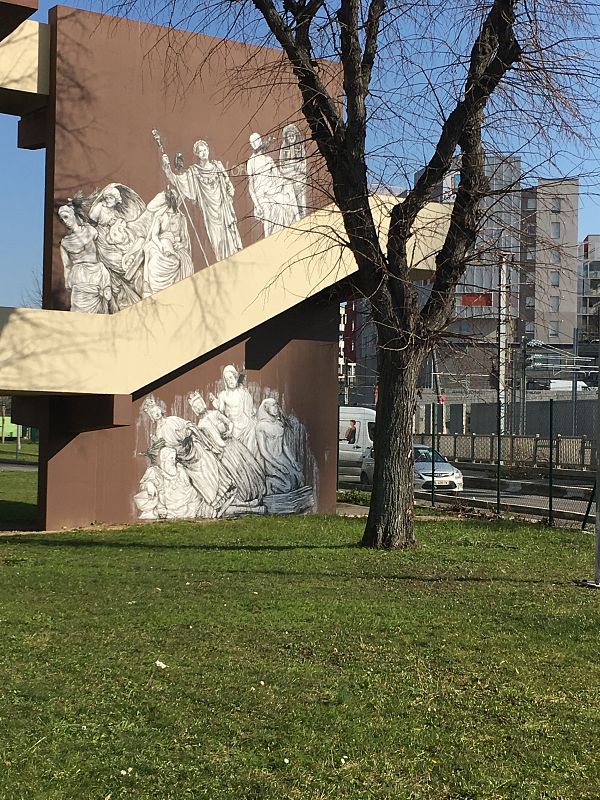 El 'street art' al encuentro del Museo del Louvre