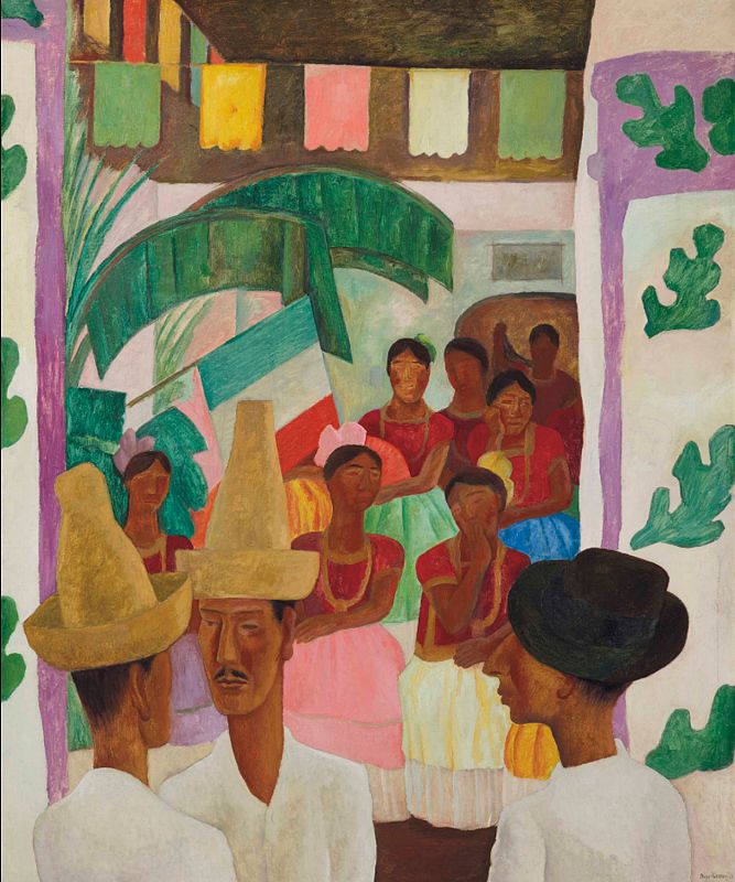 'Los rivales', precio récord de Diego Rivera