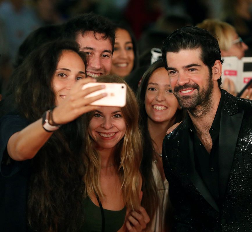 El actor Miguel Angel Muñoz posa en la alfombra roja