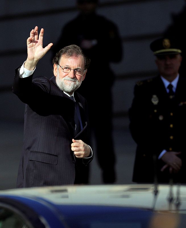 Mariano Rajoy llega a los actos del 6 de diciembre en el COngreso