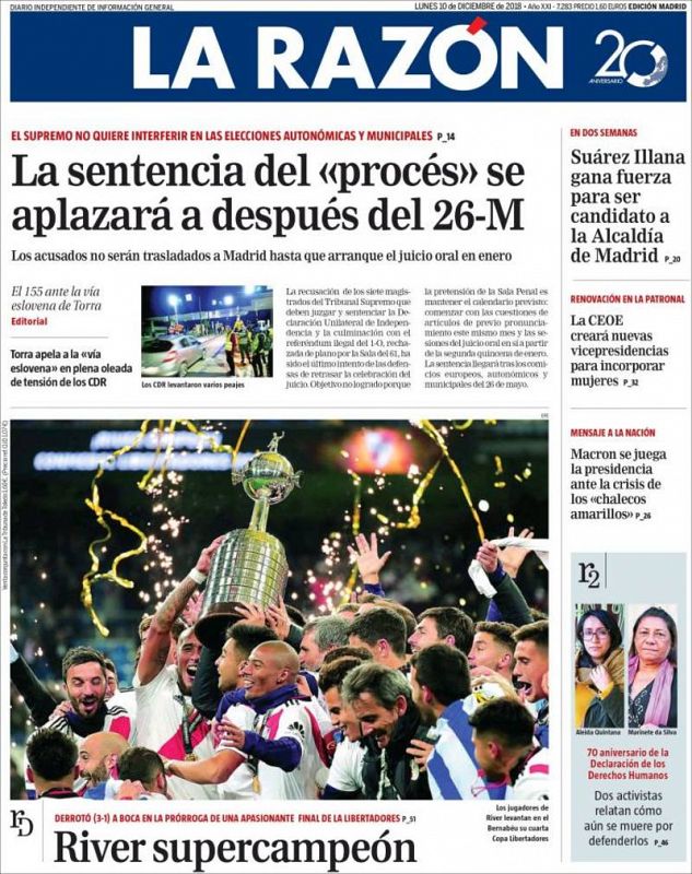 Portada La Razón