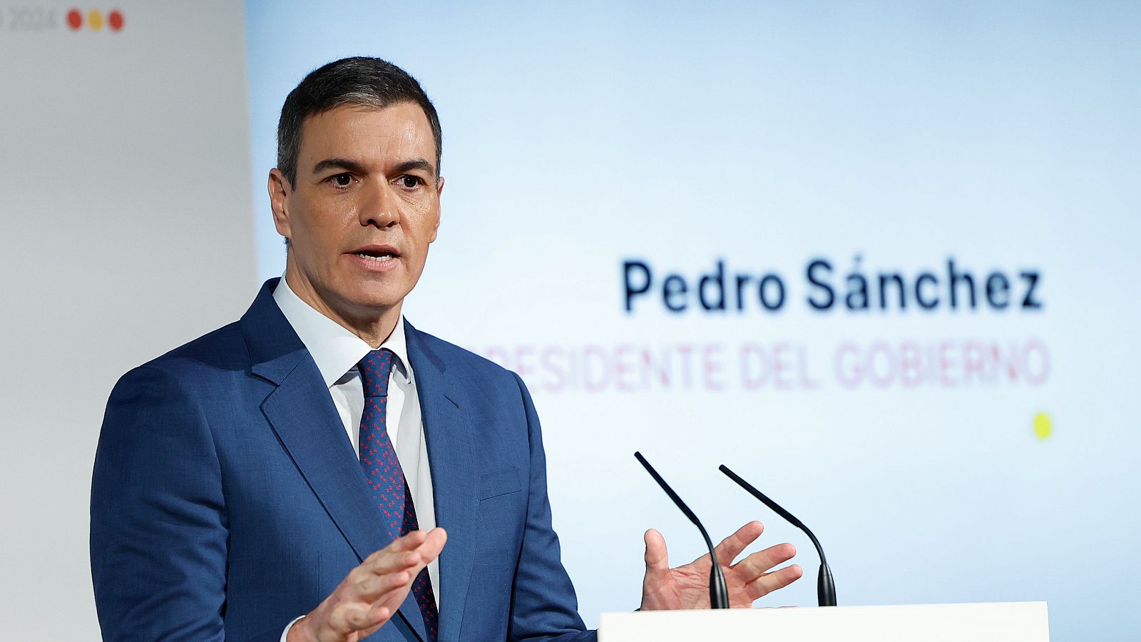 El presidente del Gobierno, Pedro Sánchez