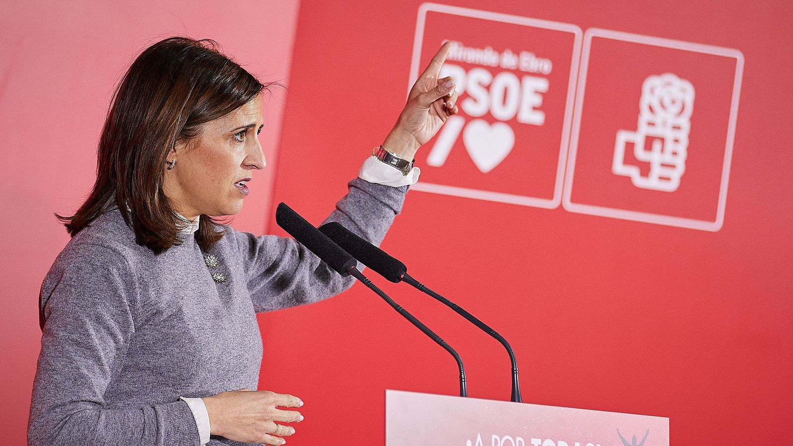 La Secretaria General del PSOE de Burgos Esther Peña