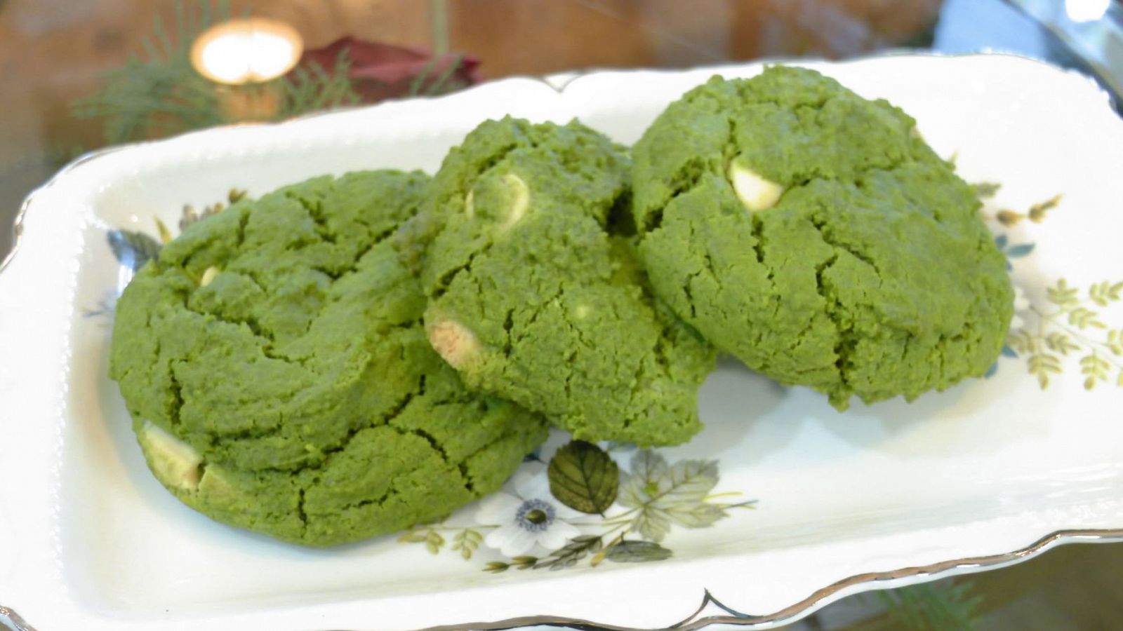 Receta de cookies de té y chocolate blanco