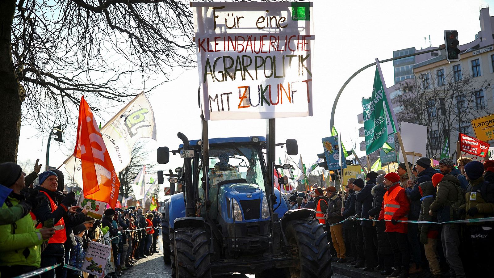 Agricultores alemanes se manifiestan en Berlín por una agricultura más sostenible