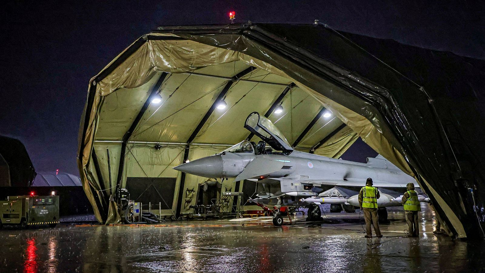 Un caza Typhoon FGR4 de la Royal Air Force en una imagen de archivo