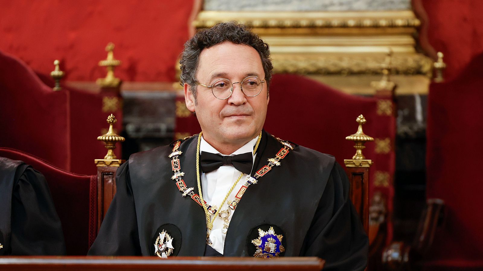 El fiscal general del Estado, Álvaro García Ortiz, durante el acto de toma de posesión de su cargo tras ser reelegido.