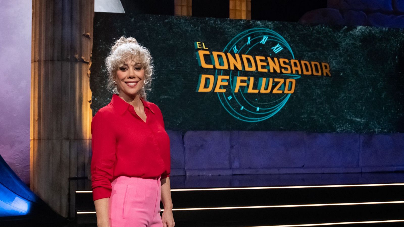 Raquel Martos, en el plató de 'El condensador de fluzo'