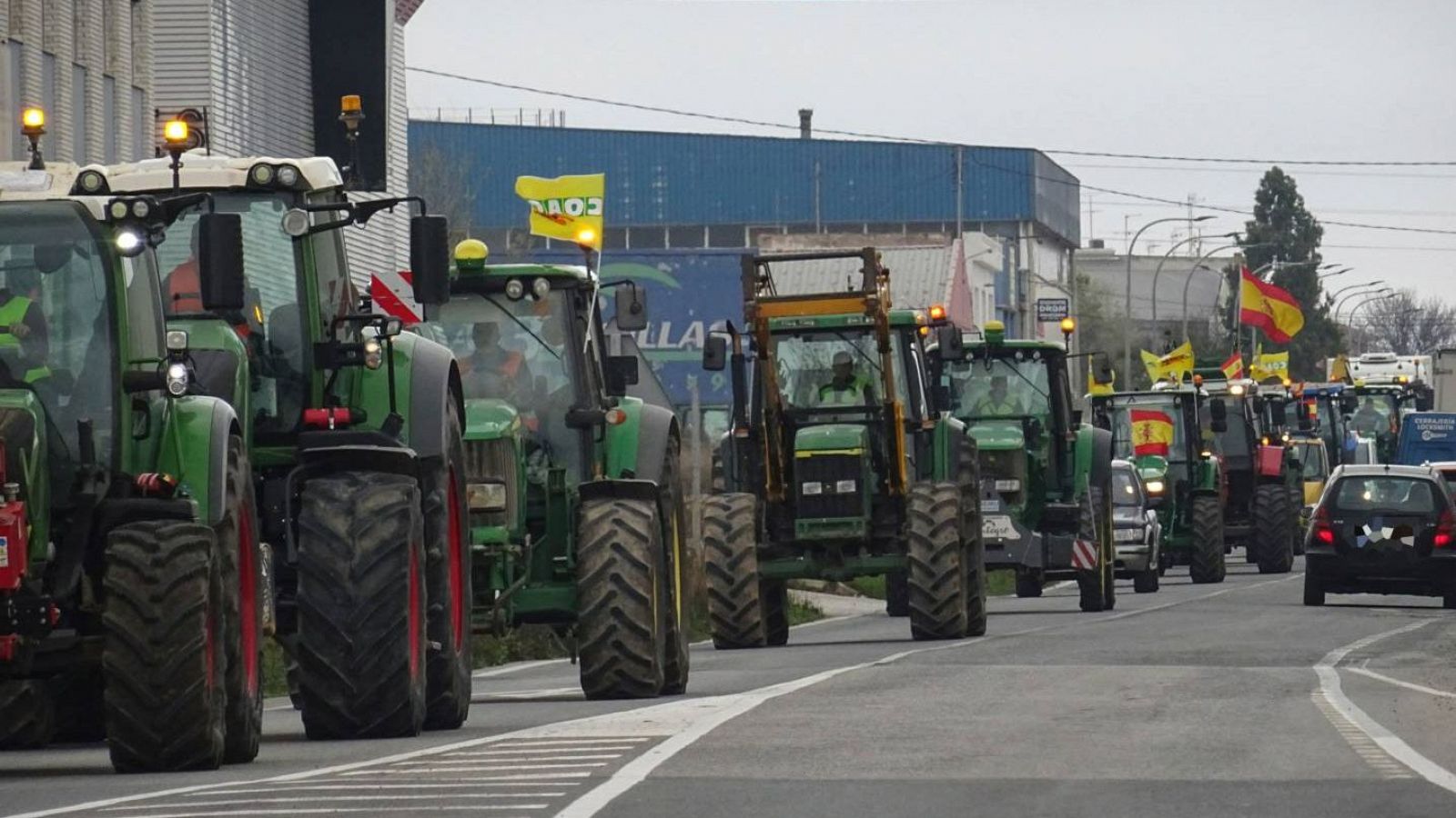 Tractores recorren el municipio de Yecla, Murcia en una imagen de archivo, convocados por COAG y ASAJA