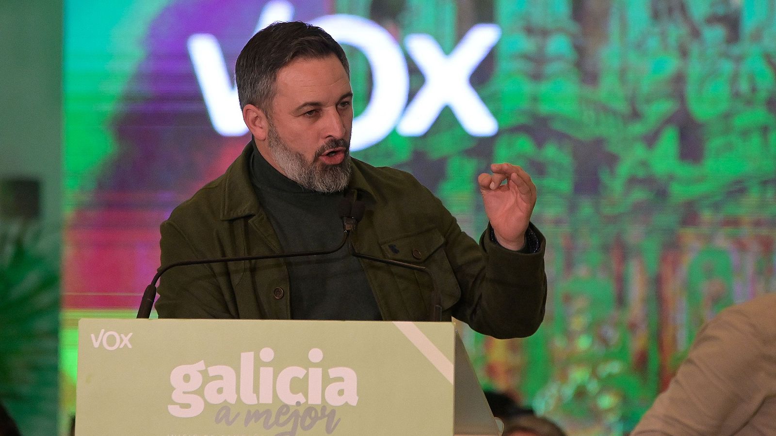 El líder de Vox, Santiago Abascal