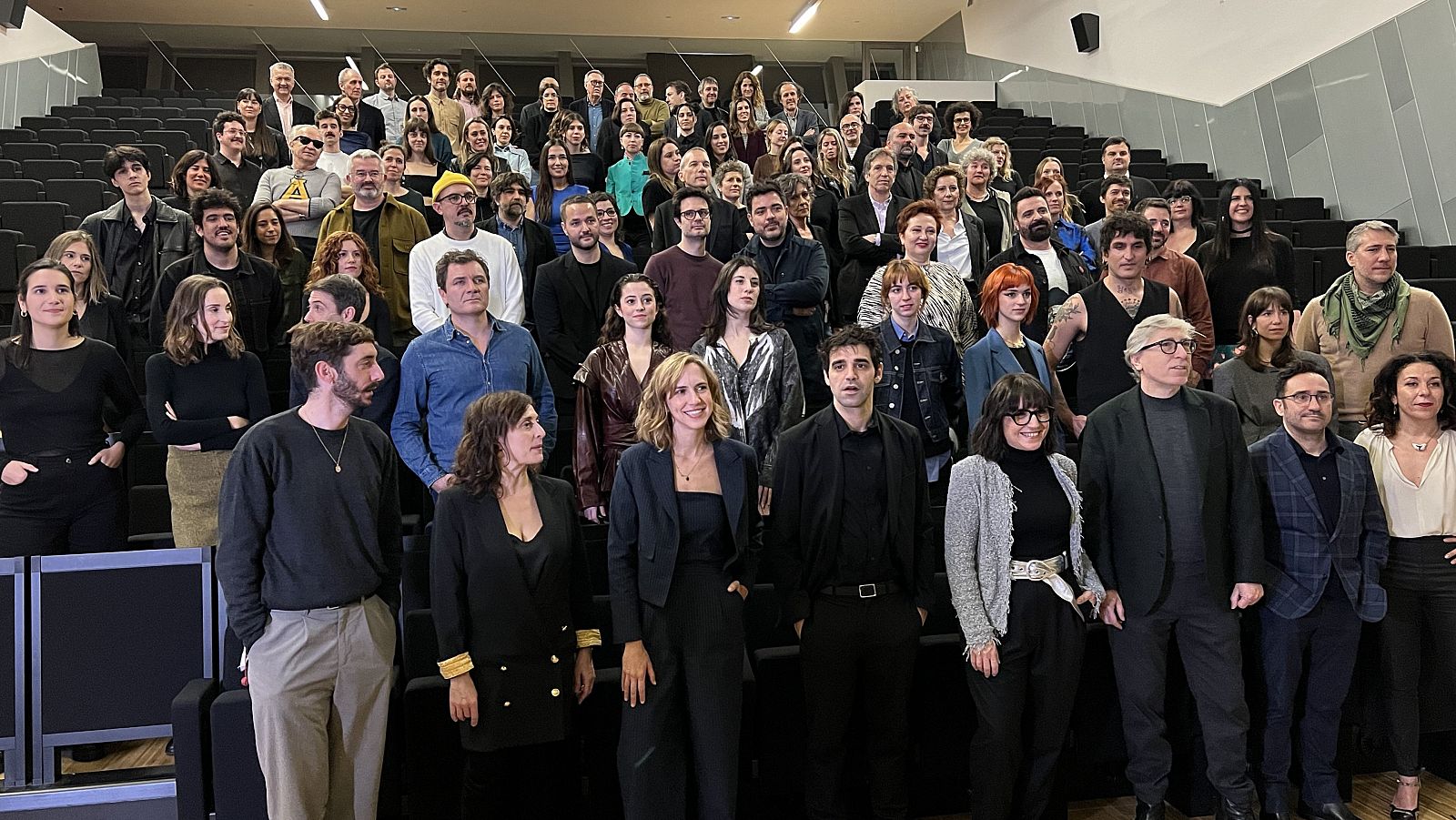 Foto de família dels nominats a la 16a edició dels Premis Gaudí