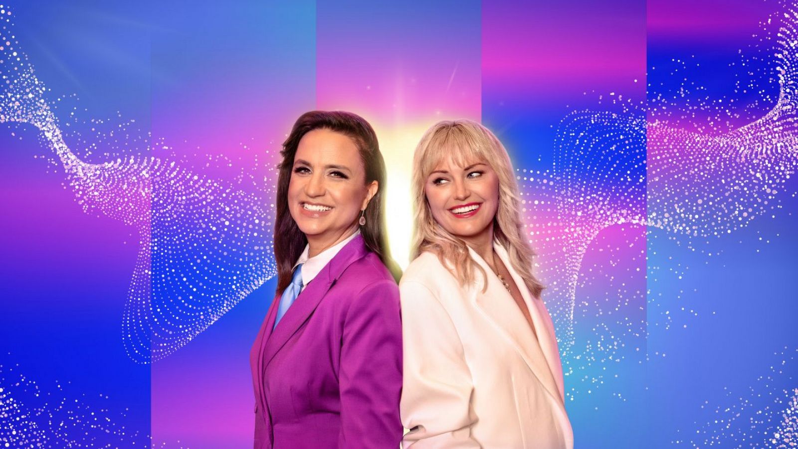 Petra Mede y Malin Åkerman, presentadoras del Festival de Eurovisión 2024