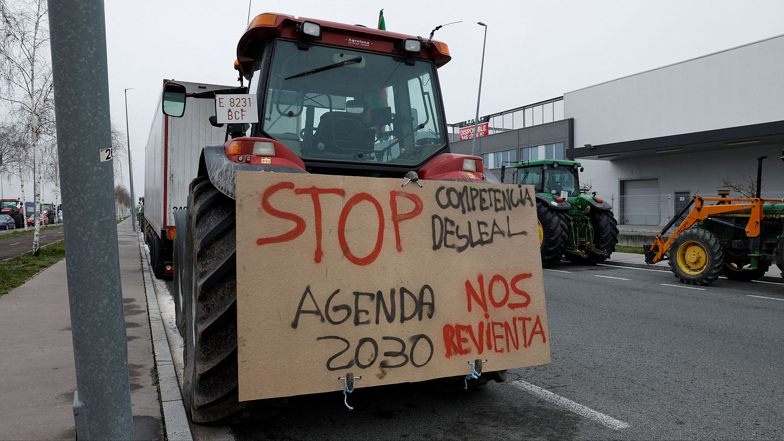 Protestas agrarias en Vitoria