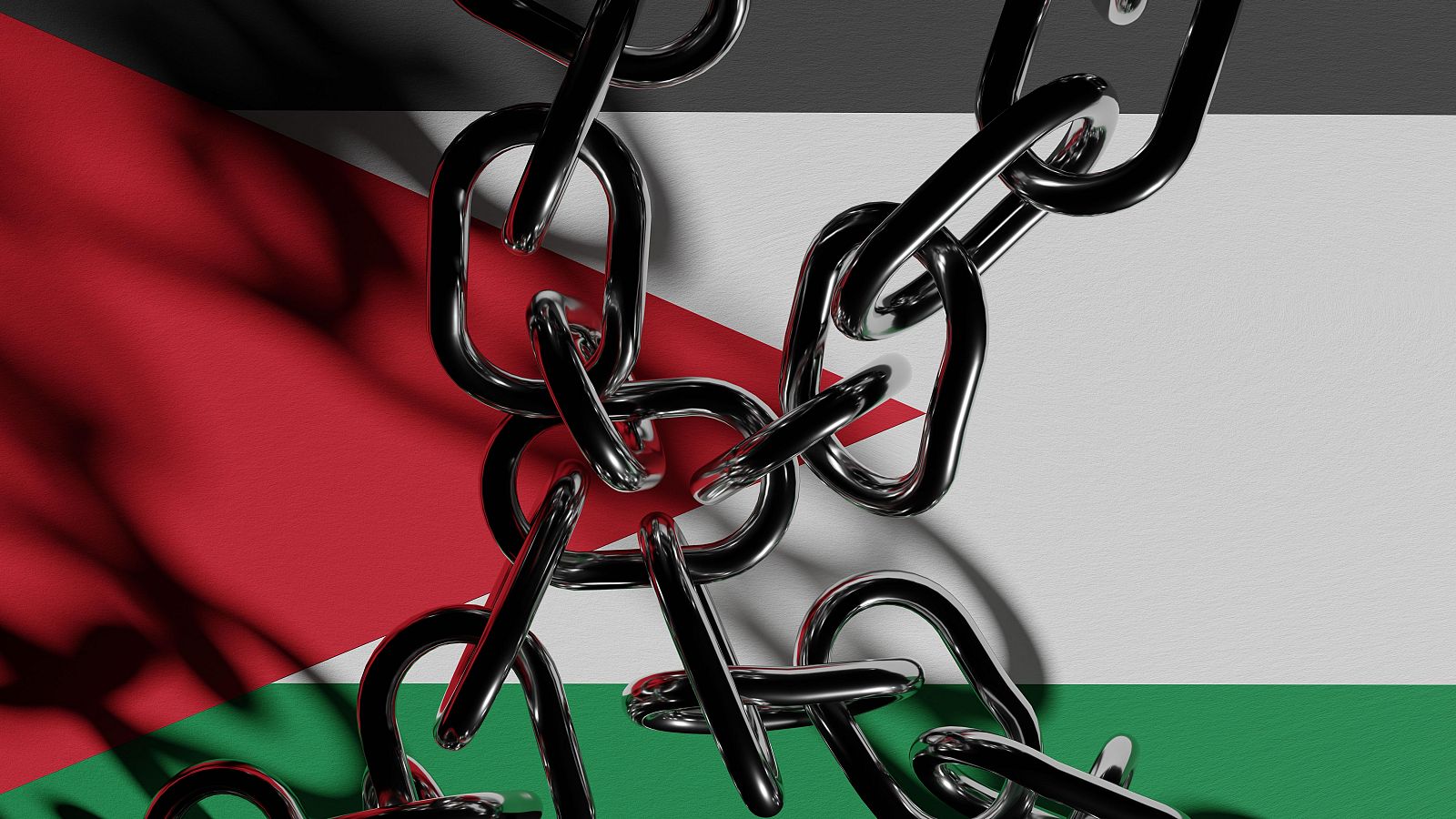 Una bandera palestina