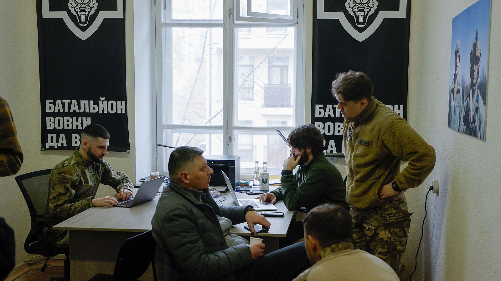 Centro de reclutamiento en Kiev