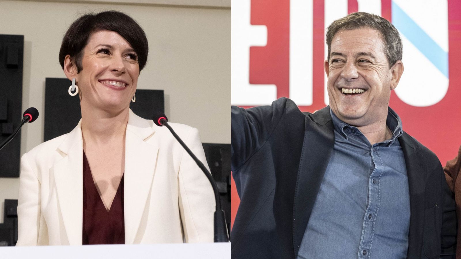 Los candidatos Ana Pontón (BNG) y José Ramón Gómez Besteiro (PSdeG) participarán en el debate en RTVE este miércoles
