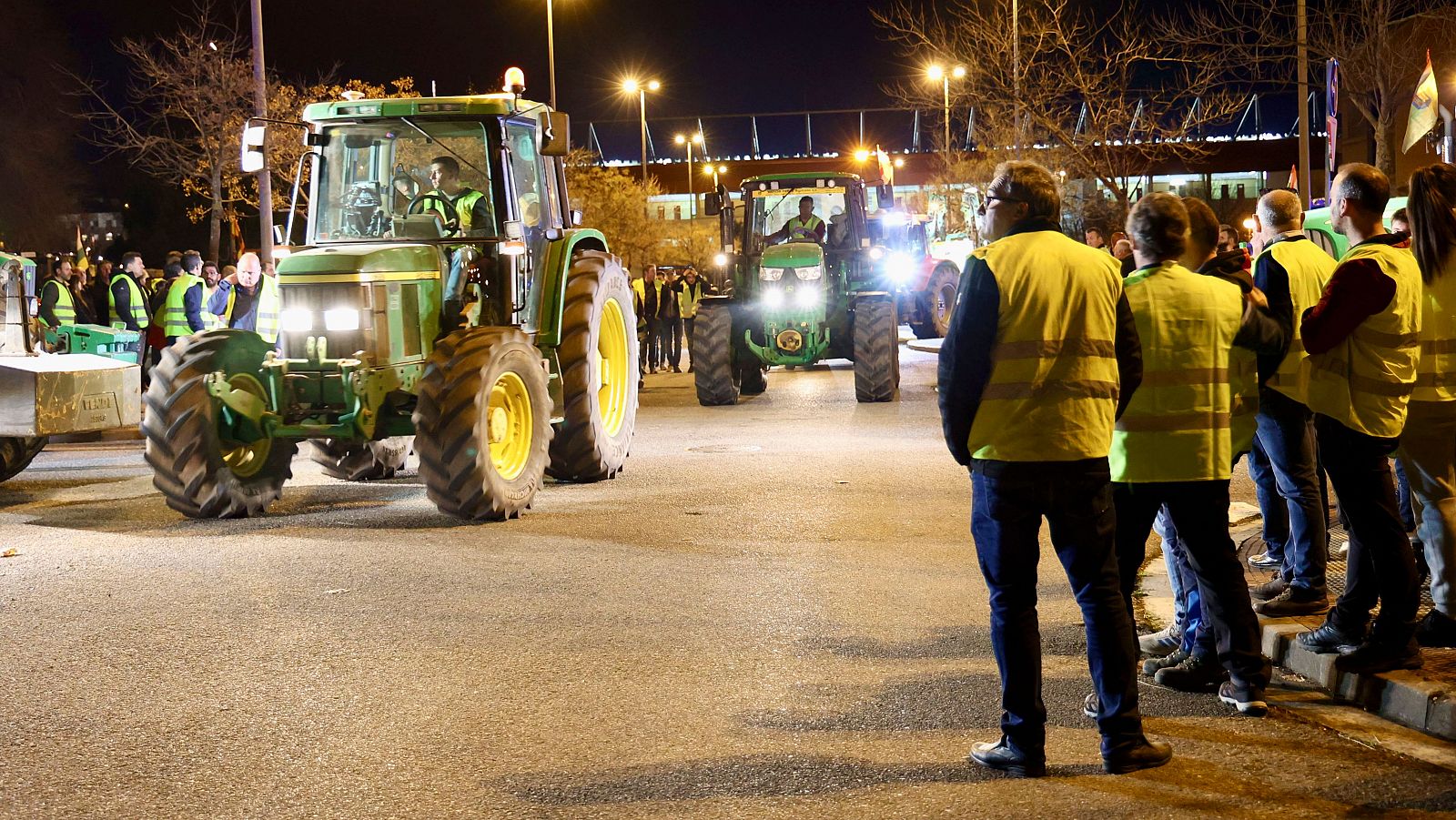 Varios tractores se concentran en Logroño, La Rioja