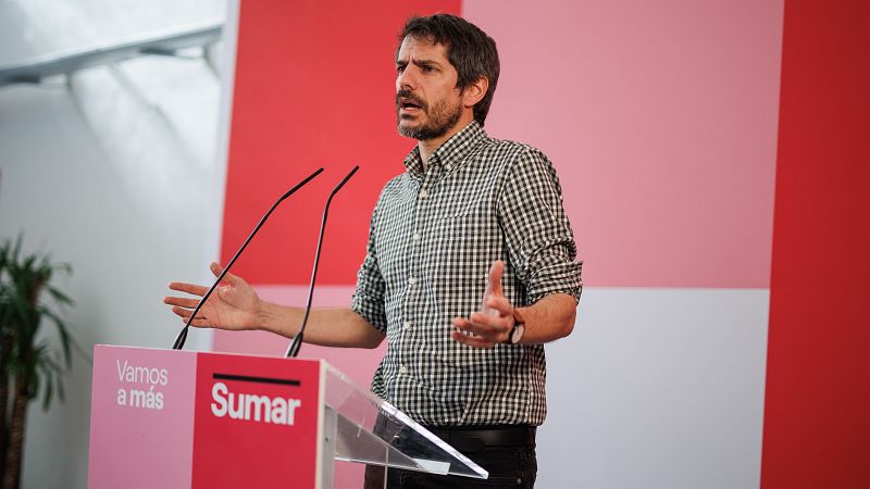 El portavoz de Sumar, Ernest Urtasun, comparece para valorar las elecciones gallegas