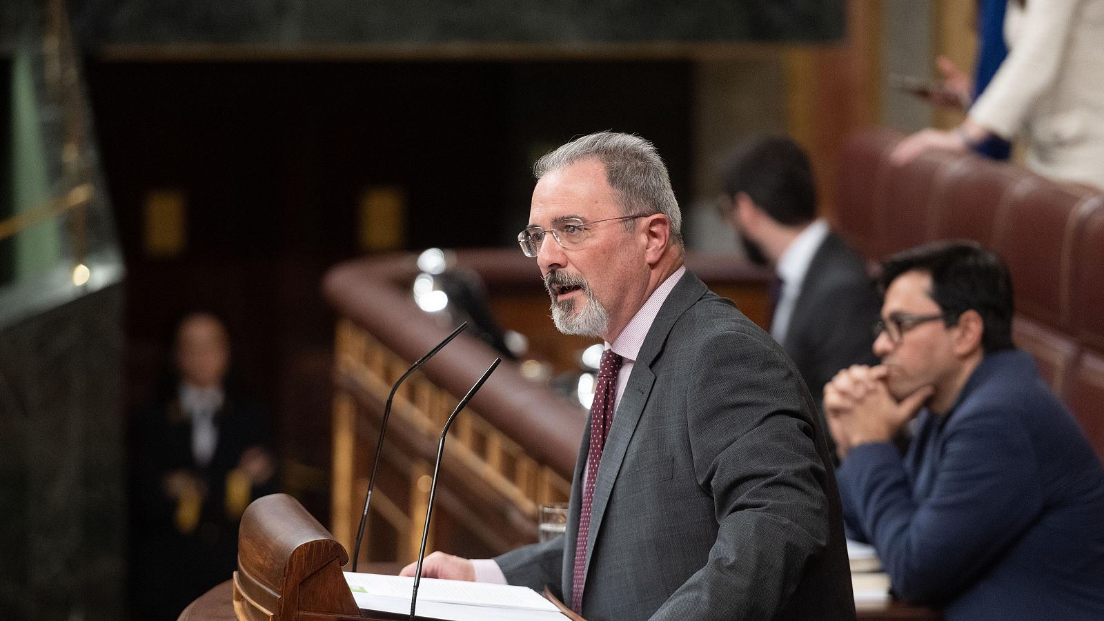 El portavoz de Interior de Vox en el Congreso, Carlos Flores