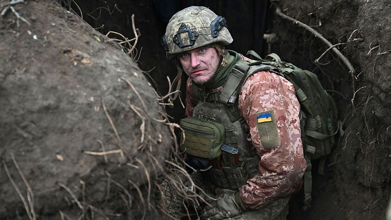 Un soldado ucraniano en Zaporiyia