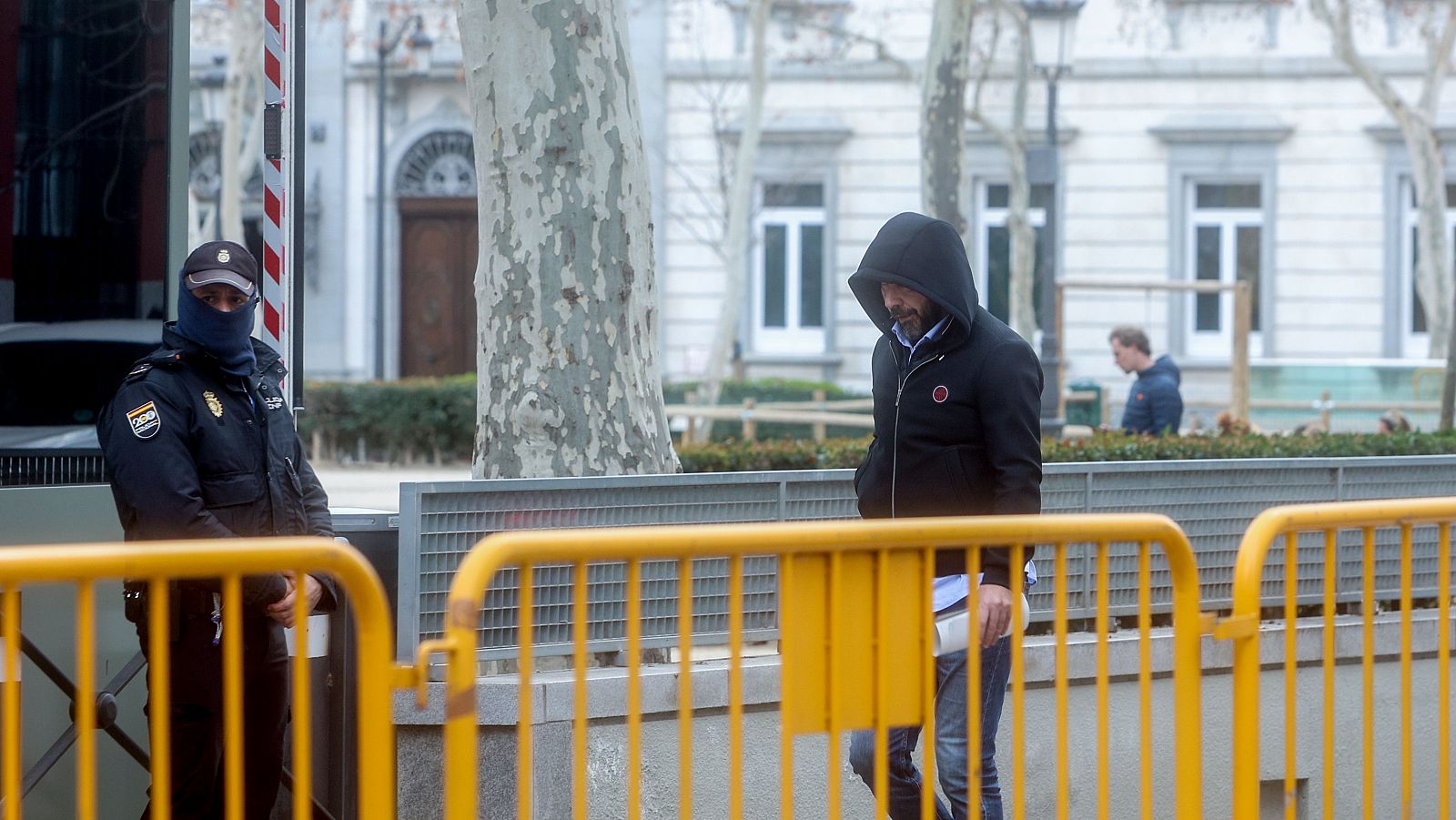 El presidente del Zamora CF, Víctor de Aldama, a su salida de la Audiencia Nacional, a 22 de febrero de 2024, en Madrid