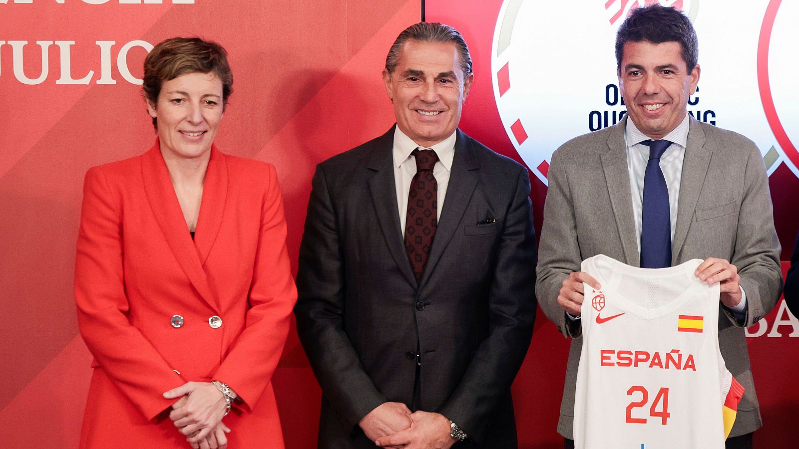 Scariolo durante la presentación del Peolímpico de baloncesto