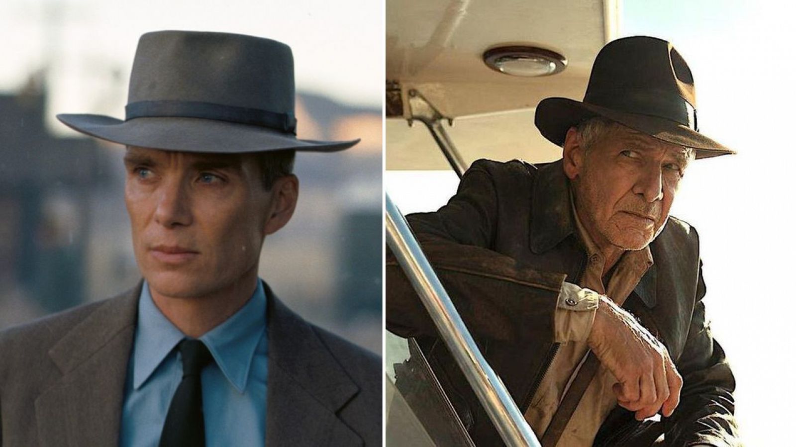 Imágenes de 'Oppenheimer' y 'Indiana Jones y el Dial del Destino'