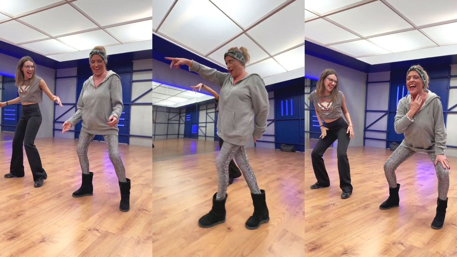 Lydia Lozano y Ana Guerra bailan el "chuminero"