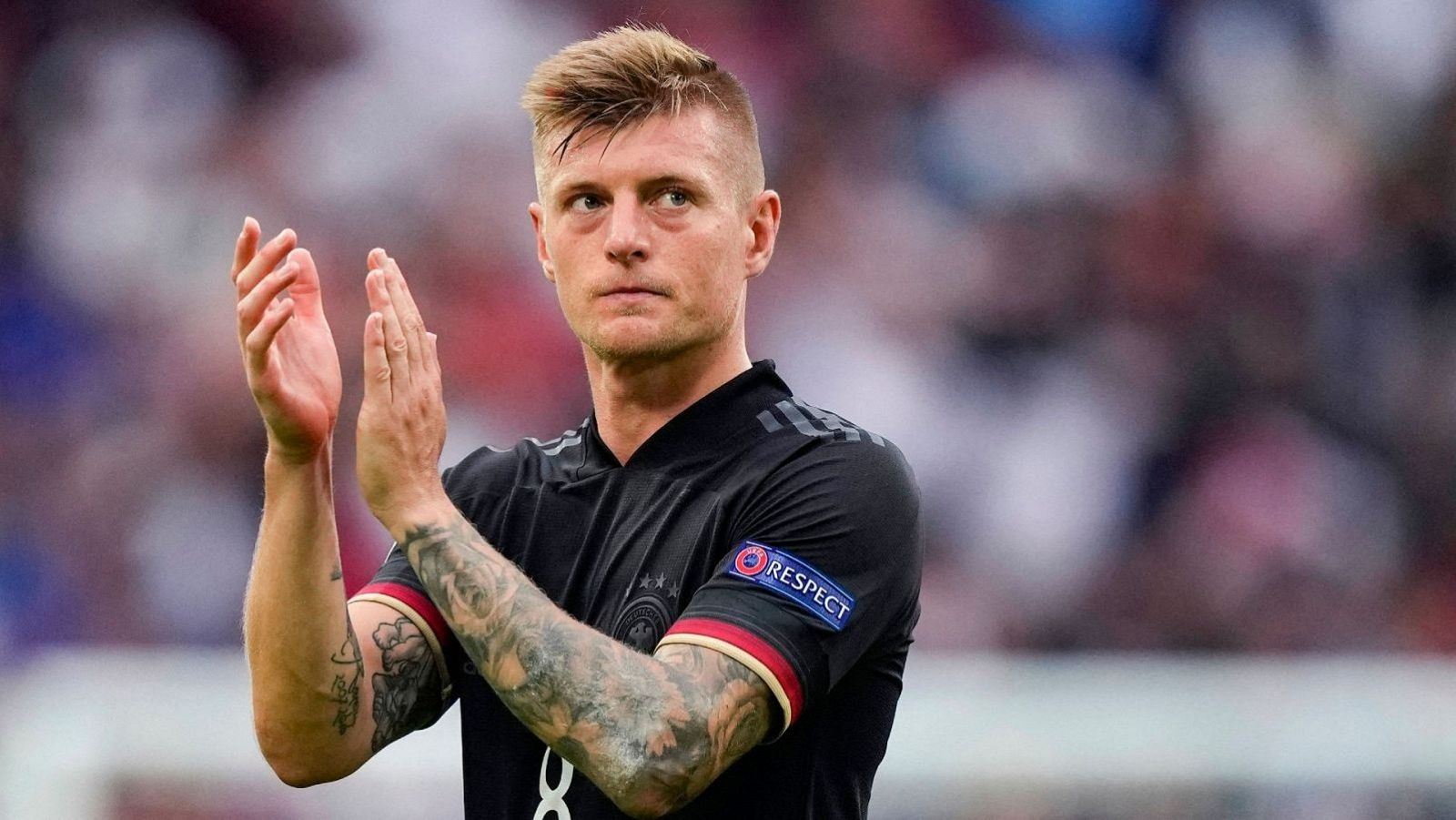 Toni Kroos con la camiseta de la selección alemana