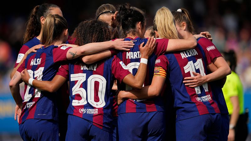 Brann - Barcelona, en directo: las jugadoras del Barça celebran un gol