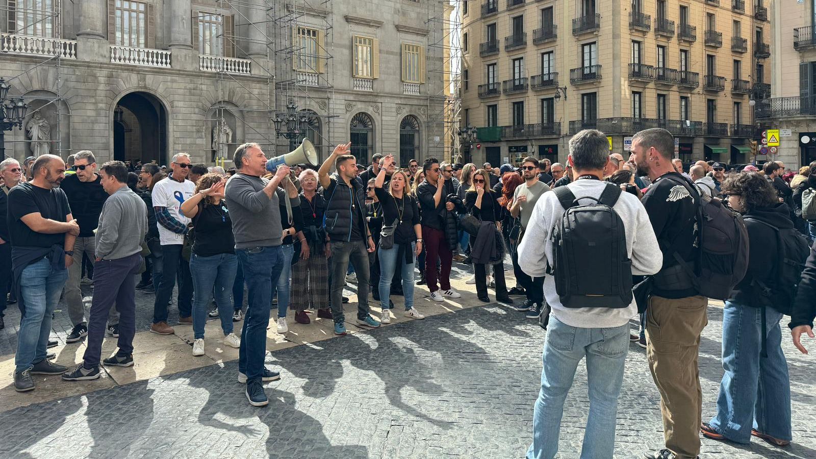 Els funcionaris de presons es manifesten a Barcelona