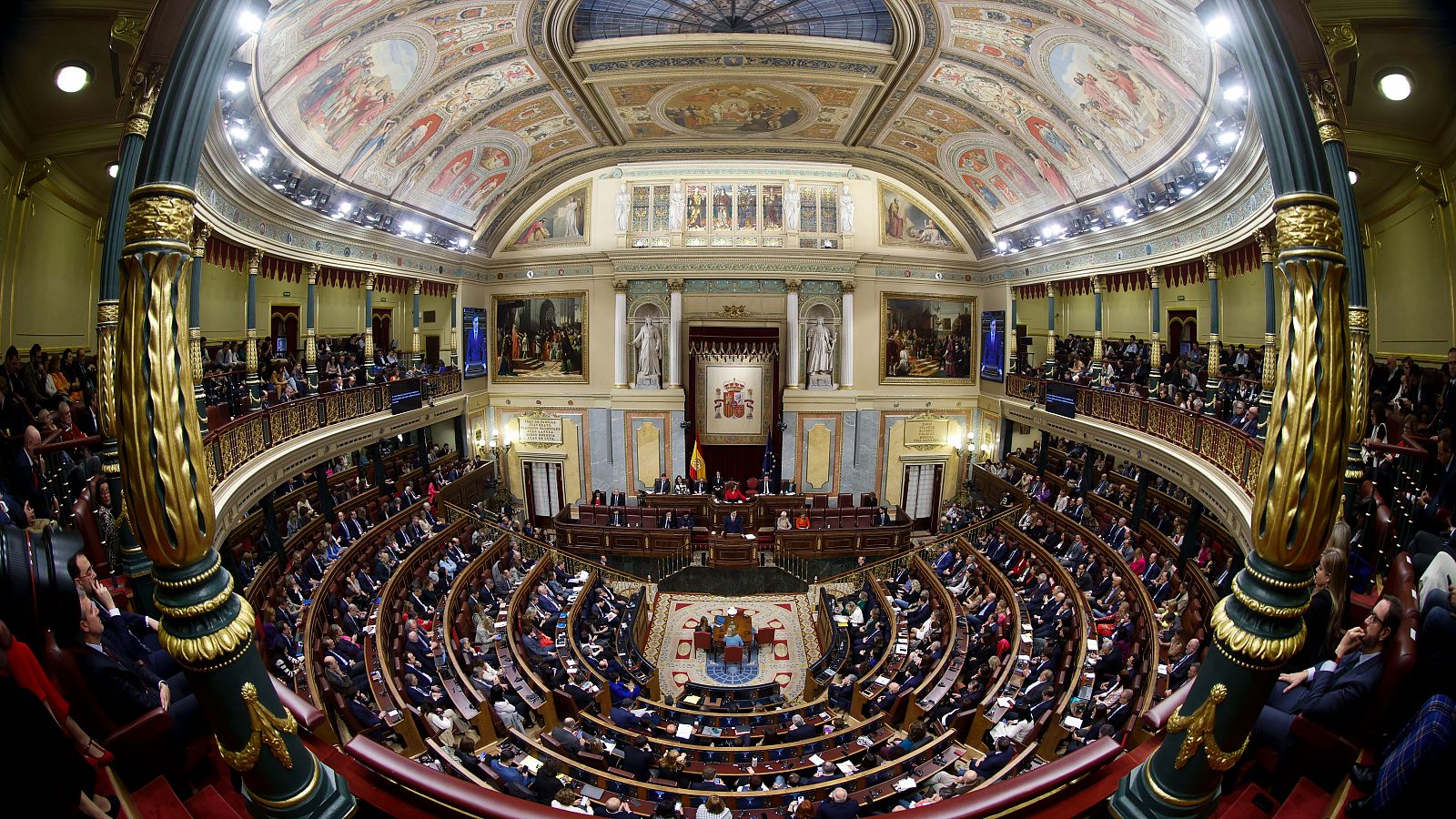 Vista del hemiciclo del Congreso