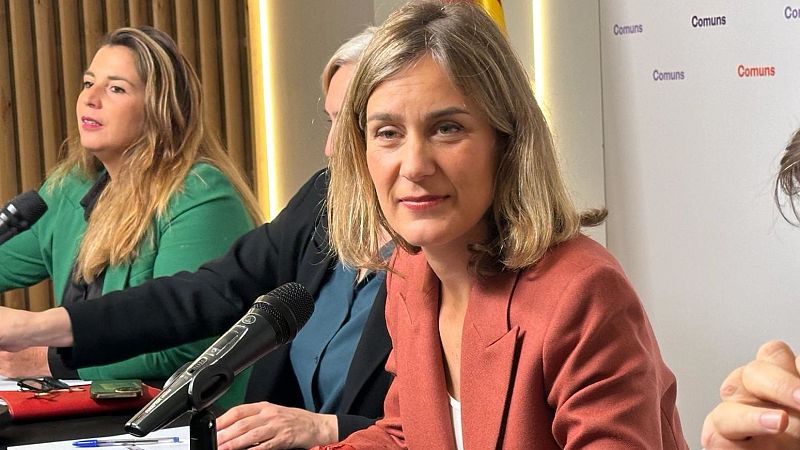 La líder dels comuns, Jéssica Albiach, després de ser proclamada candidata al 12M