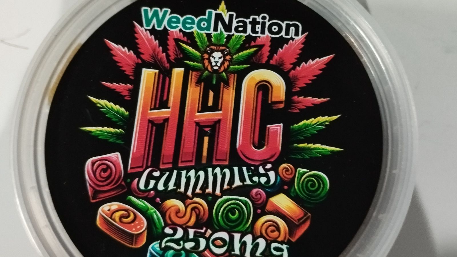 Gominolas en las que se ha detectado hexahidrocannabinol