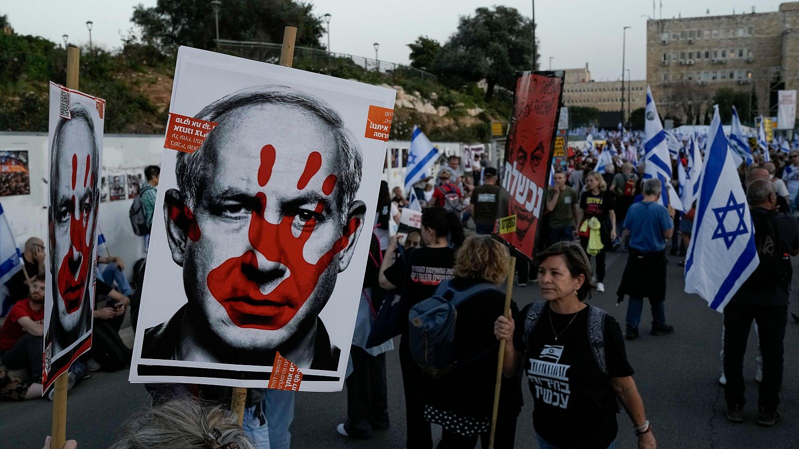 Manifestación en Jerusalén contra el Gobierno de Netanyahu